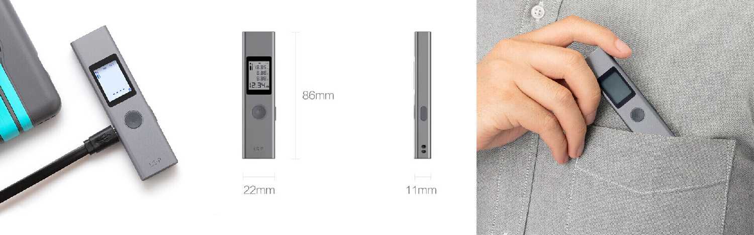 Лазерный дальномер Xiaomi Duka LS-P (40м) фотография 7
