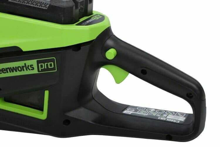Пила цепная GREENWORKS GD60CS25 фотография 10