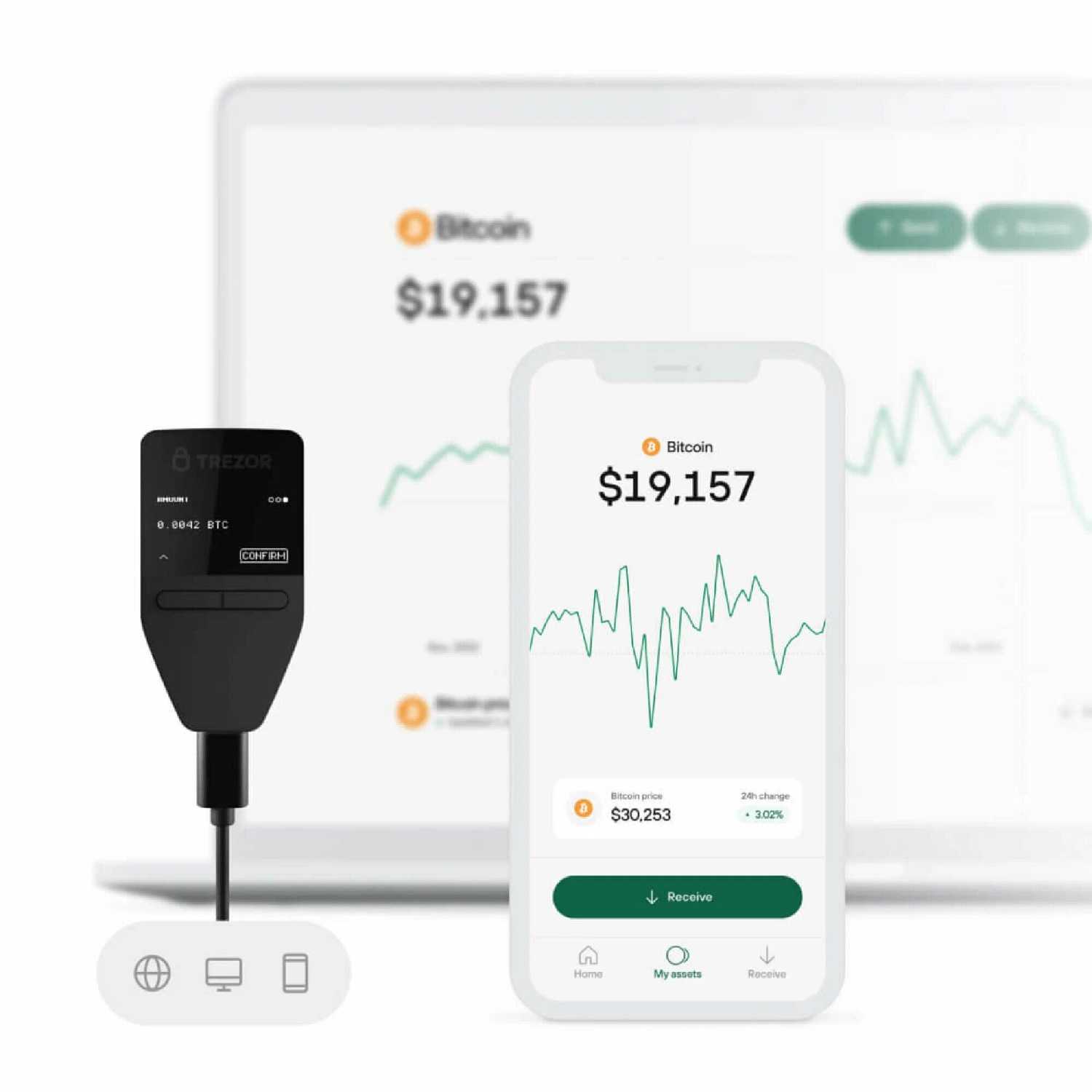 Чехол Glove For Trezor Model T фотография 1