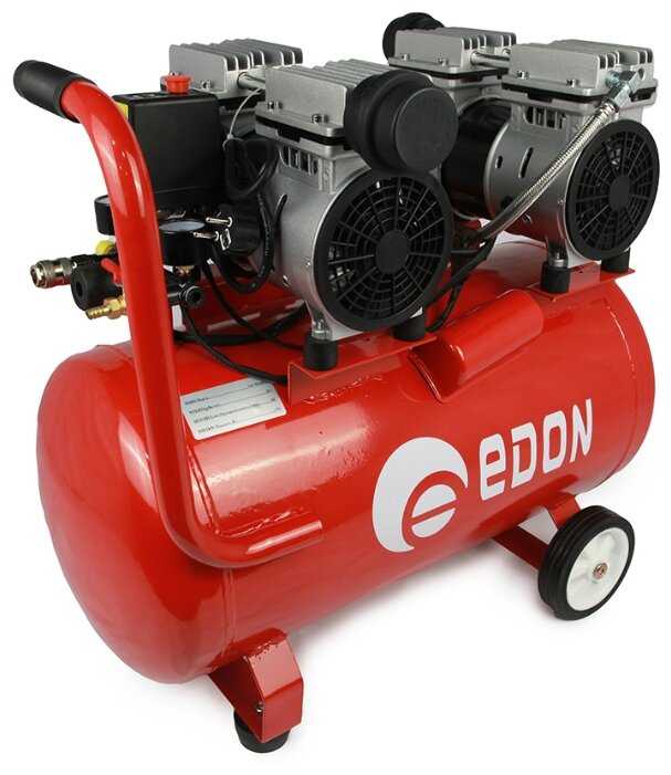 Компрессор безмасляный Edon NAC-50/1200X2, 50 л, 1.8 кВт