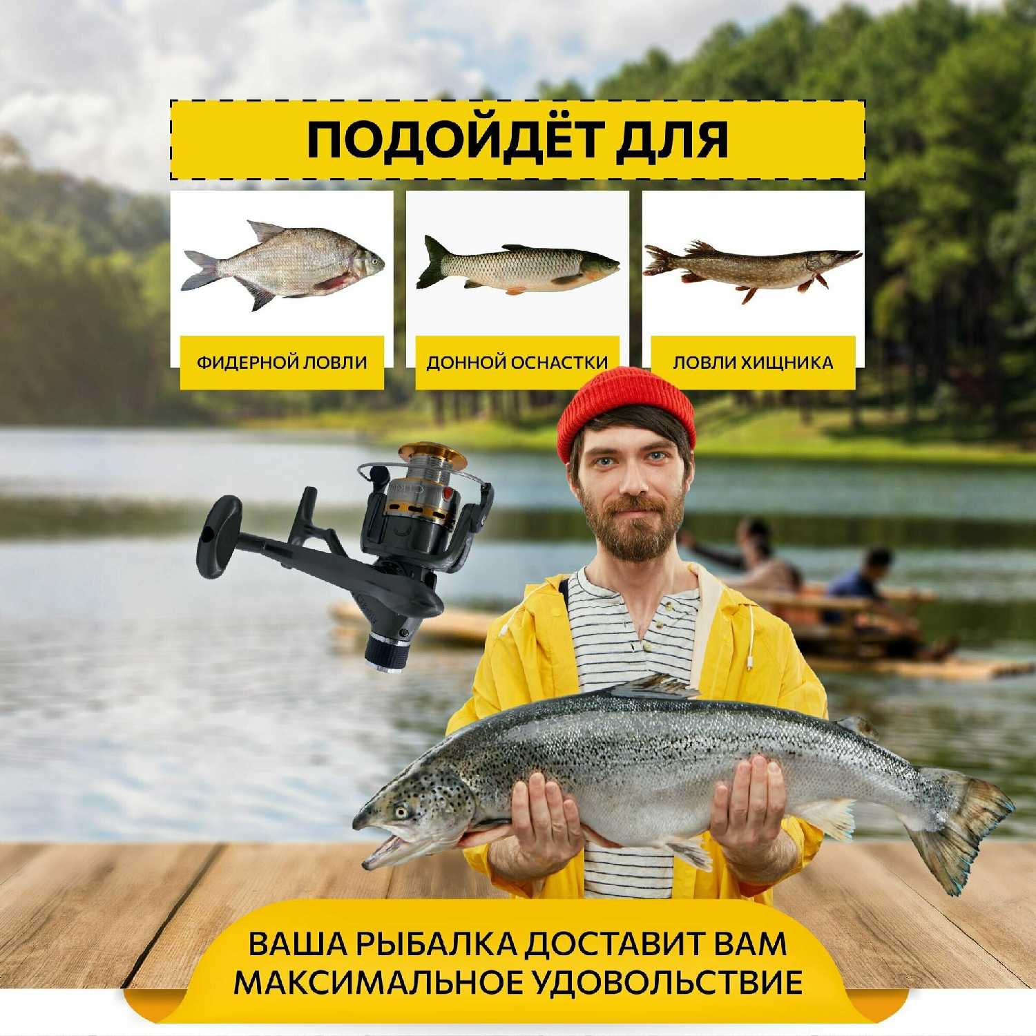 Катушка для рыбалки фидерная карповая для спиннинга для фидера / катушка рыболовная безынерционная / для удочка для рыбалки фотография 21