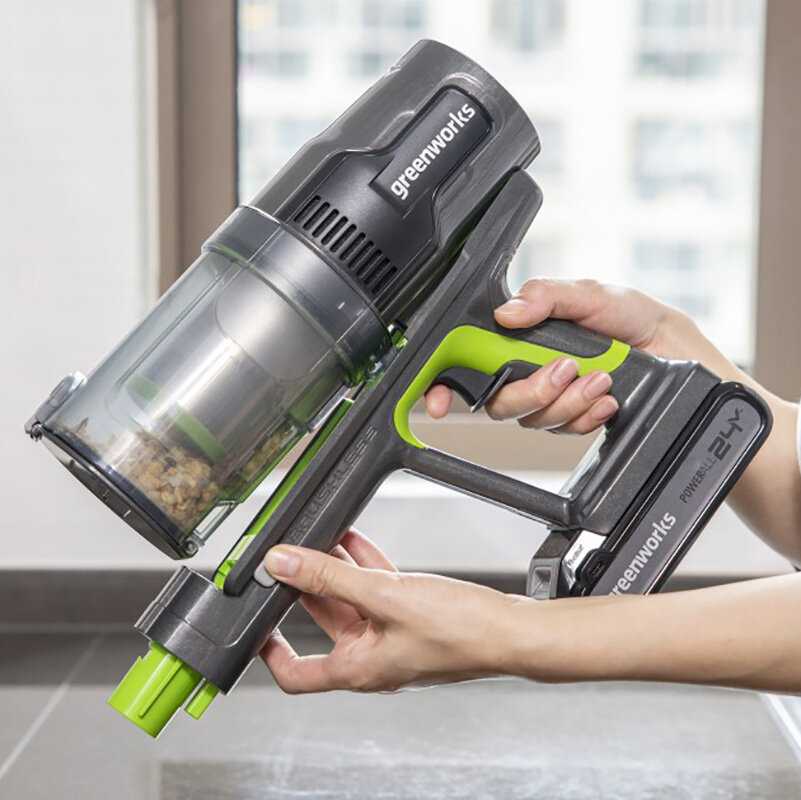 Вертикальный пылесос Greenworks Вертикальный пылесос аккумуляторный (GD24SV2) фотография 8