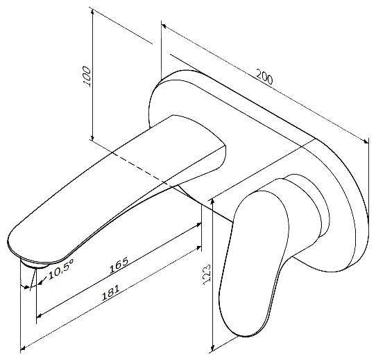 Смеситель для раковины (умывальника) AM.PM Like F8072200, рычажный фотография 1