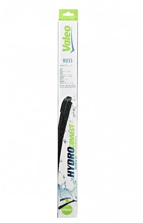 Щетка стеклоочистителя бескаркасная Valeo HydroConnect Upgrade HU55B