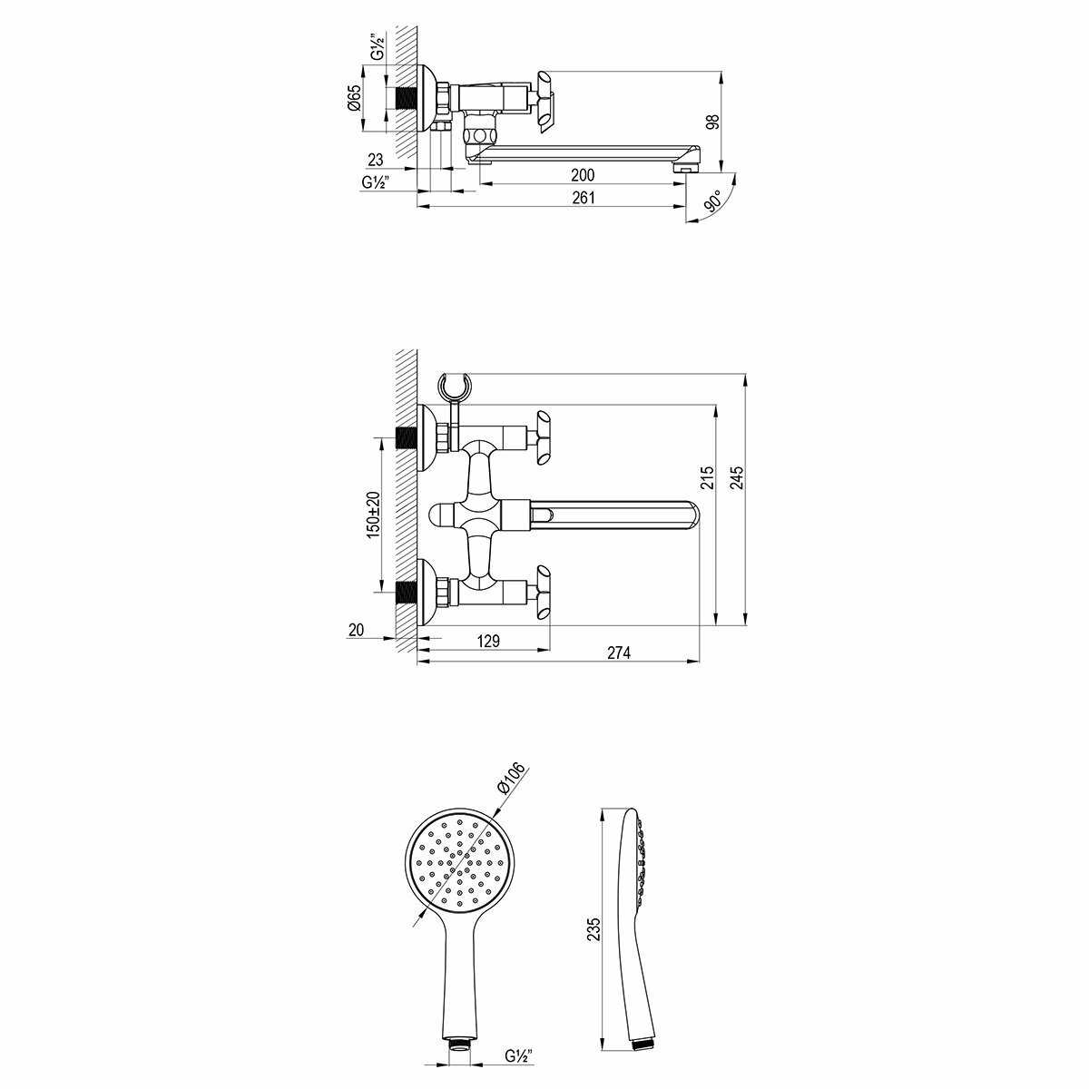 Смеситель Lemark Practica LM7513C фотография 2