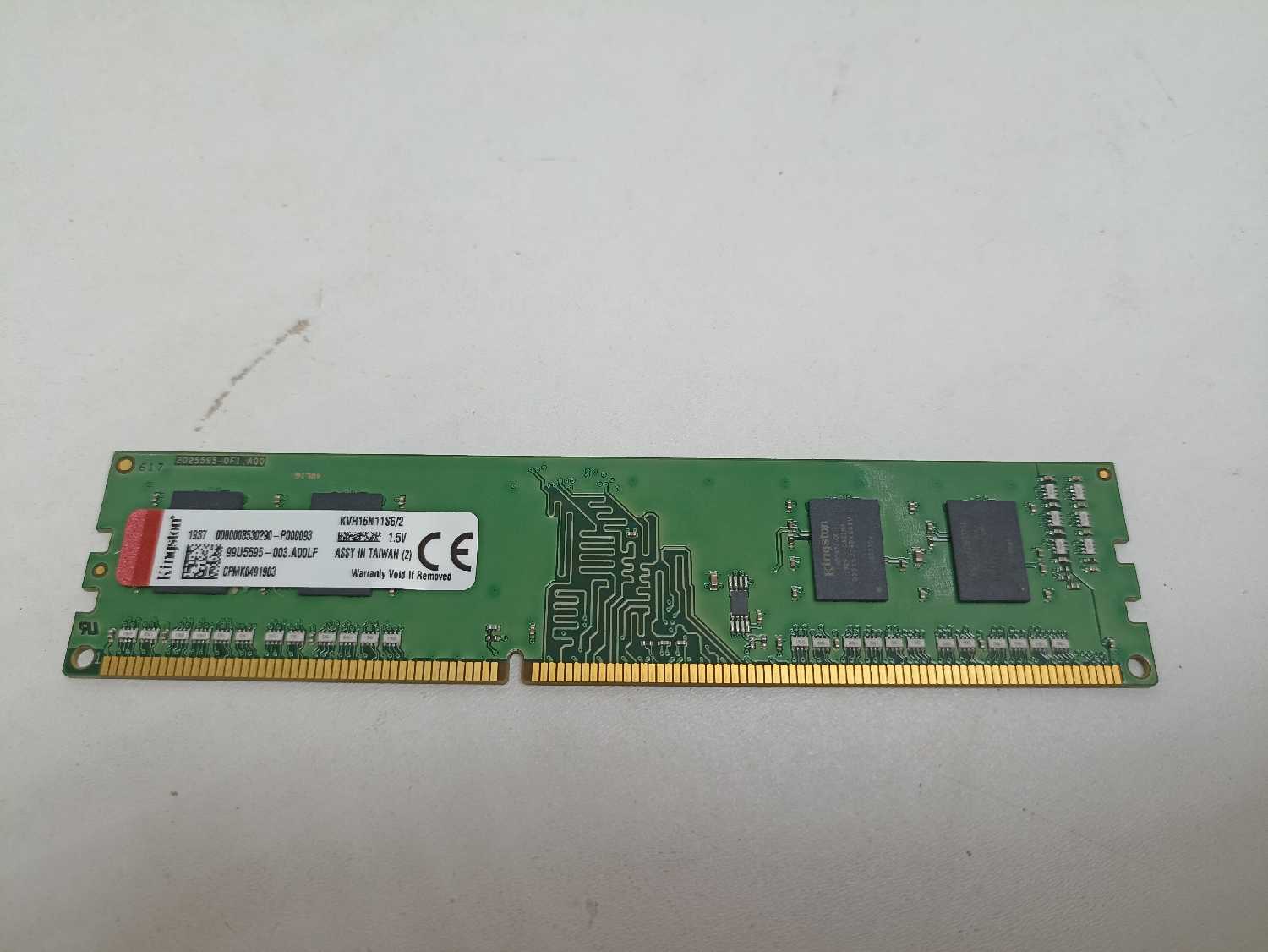 Оперативная память Kingston ValueRAM 2 ГБ DDR3 DIMM CL11 (KVR16N11S6/2) фотография 8