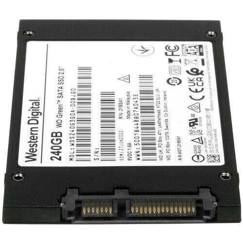 Твердотельный накопитель Western Digital WD Green (WDS240G3G0A) фотография 13