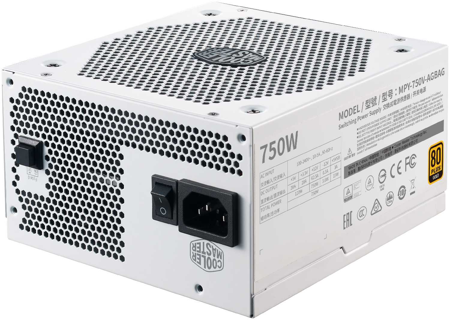 Блок питания Cooler Master V750 Gold V2 Full Modular 750W (MPY-750V-AGBAG) фотография 4