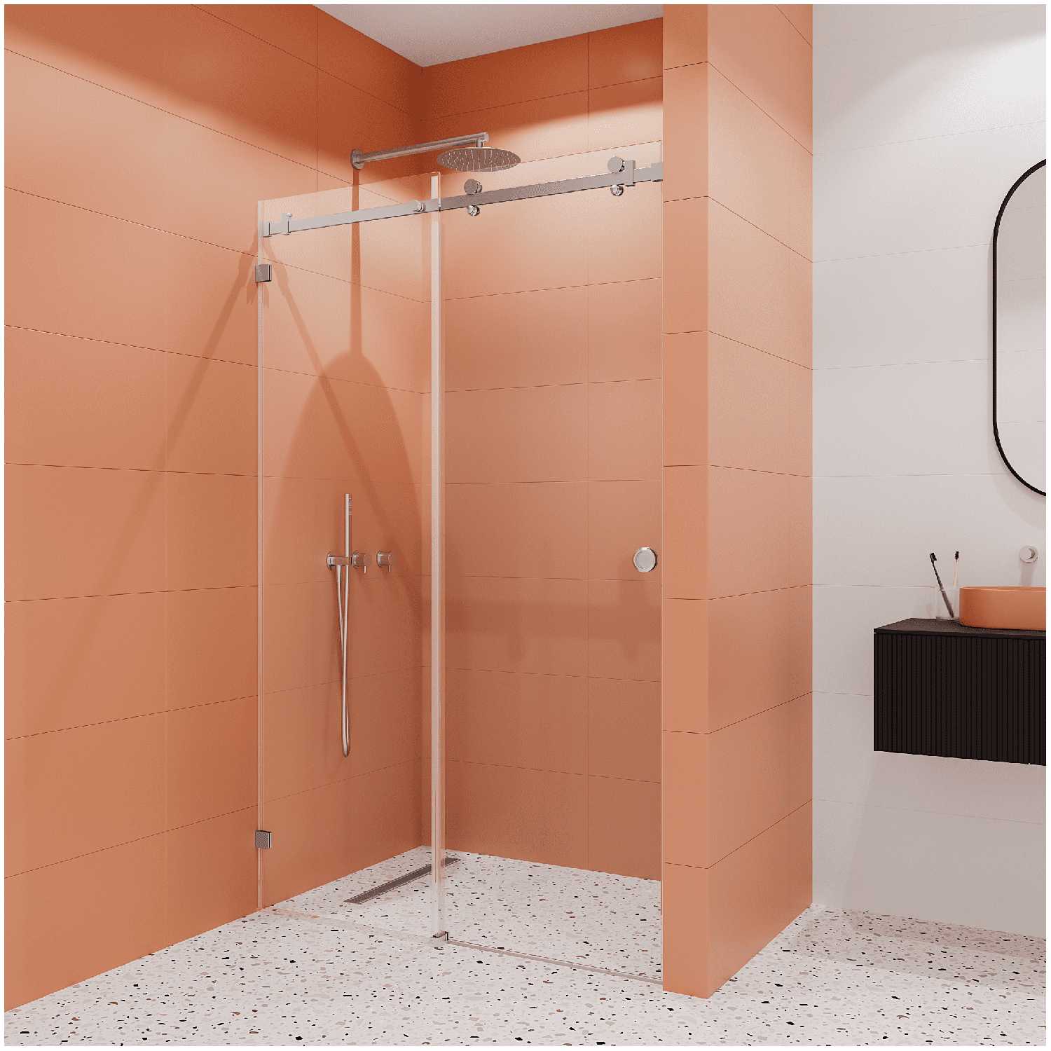 Душевое ограждение Ulitka Mango 150х195 см фотография 10