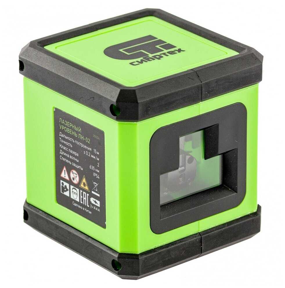 Лазерный уровень ЛН 02, 15 м, 635 нм, резьба 1/4