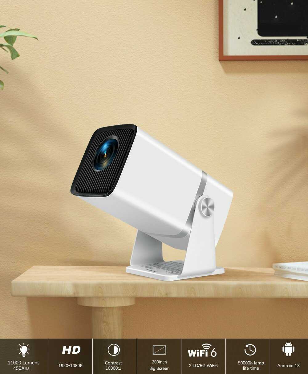 Портативный проектор ThundeaL 4K FHD TD80W с Android и WiFi 3D фотография 1