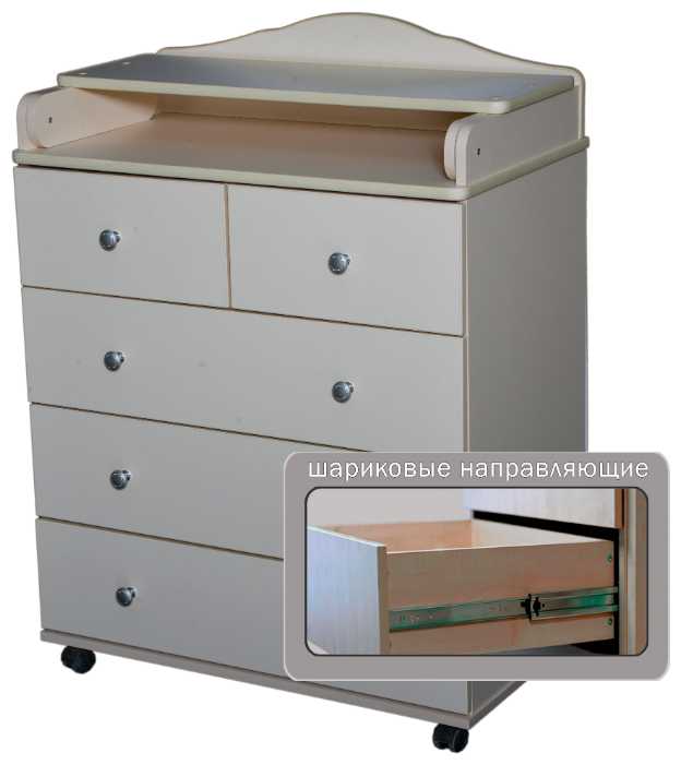 Пеленальный комод Кедр Victoria 805 ЛДСП фотография 3