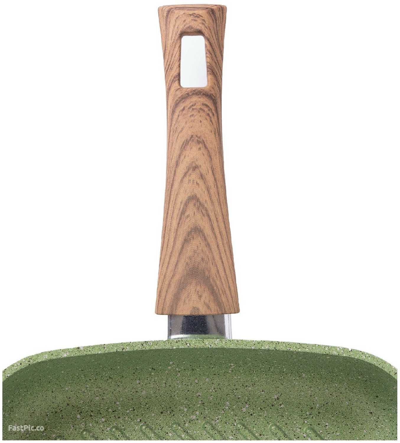 Сковорода-гриль квадратная литая Сила природы 26*26см фотография 6