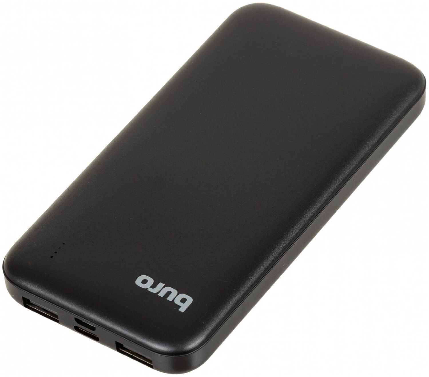 Мобильный аккумулятор Buro BP10E 10000mAh 2.1A 2xUSB черный (BP10E10PBK) фотография 2