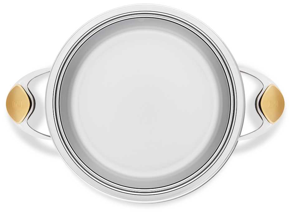 Сотейник Zepter 3 л, D24 см, высота 6,8 см, нержавеющая сталь, (URA-технология), Цептер фотография 3