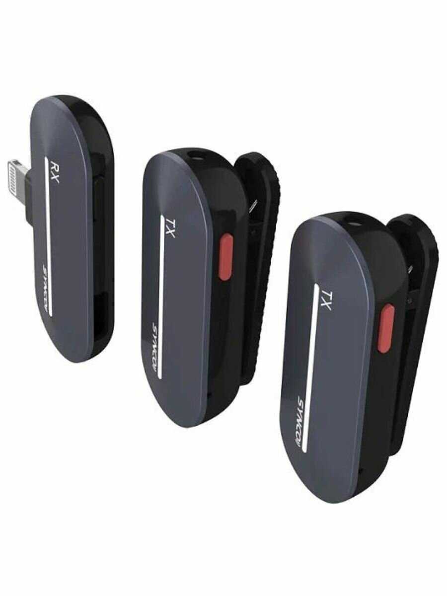 Радиосистема SYNCO P2SL 2,4 ГГц, 2 передатчика, футляр-зарядка (разъем Lighting iPhone) фотография 16