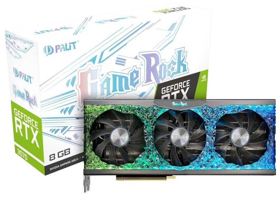 Видеокарта Palit GeForce RTX 3070 GameRock V1 8GB (NE63070019P2-1040G V1) фотография 9