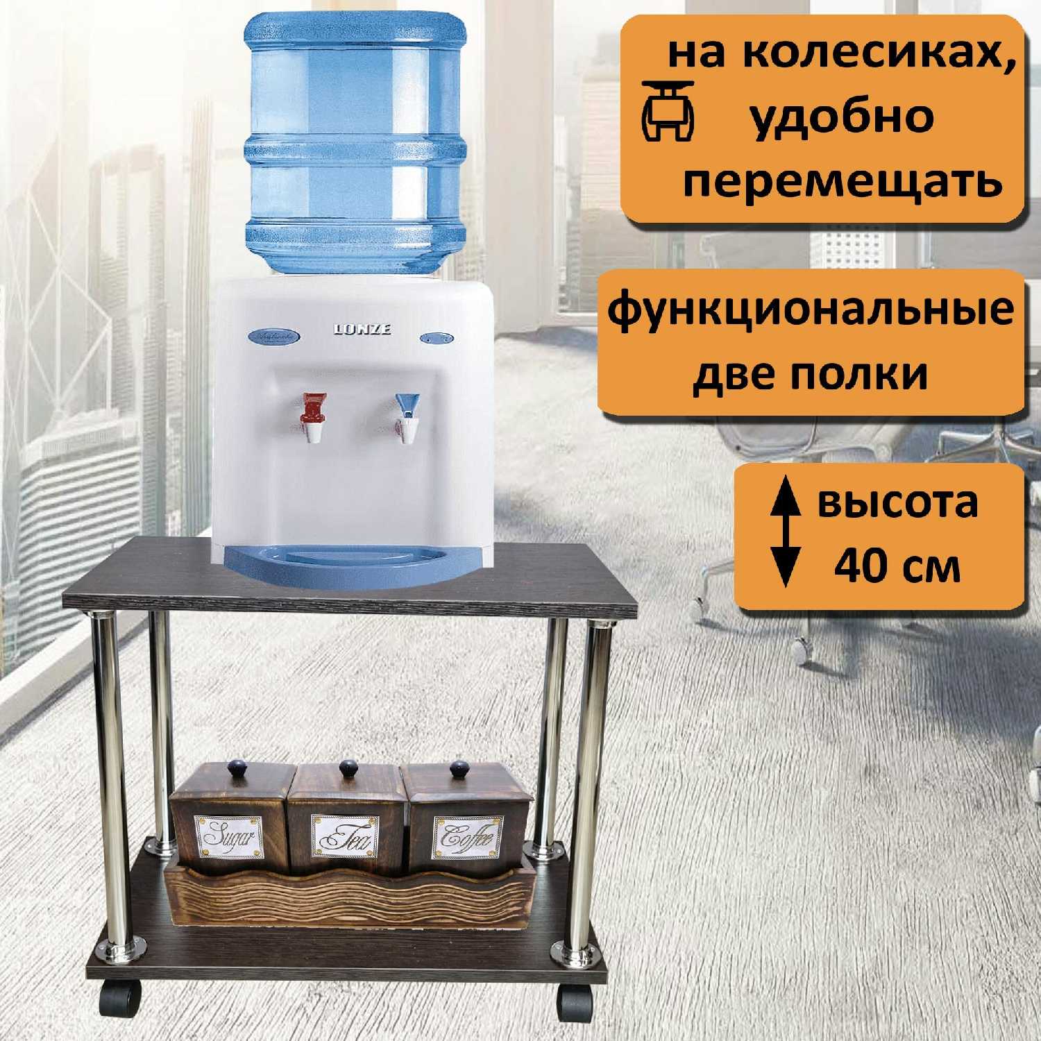 Подставка под системный блок или принтер на колесиках (2 полочки 54х30 см) фотография 8