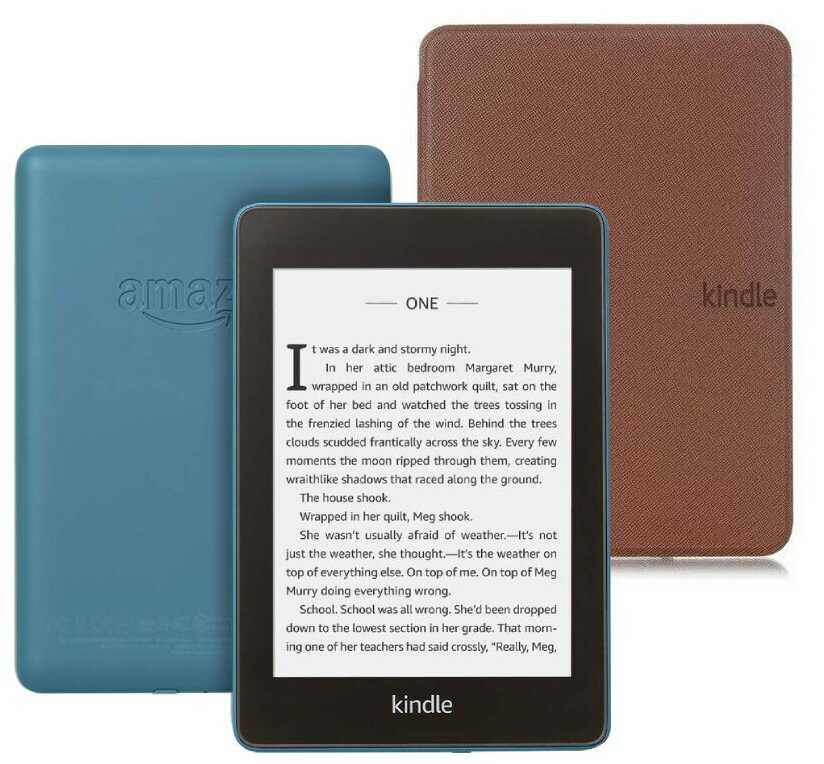 Электронная книга Amazon Kindle Paperwhite 2018 8Gb Twilight Blue + Чехол UltraSlim фотография 4