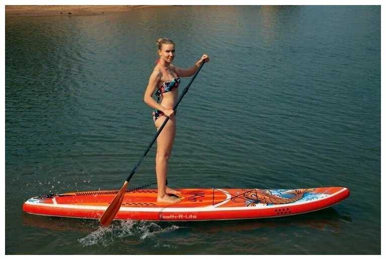 Сап борд полный комплект 350х84х15 / Sup board KOI 11.6 надувной для серфинга с веслом фотография 5