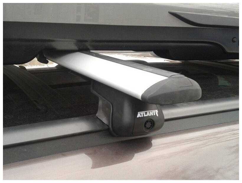 Багажник на крышу Atlant, 6031+8811, черные крыловидные дуги 1,26м на БМВ Х5 G05 2019-2022, арт:2116102 фотография 1