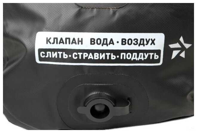 Спортивная гермосумка с клапаном 110 литров для водных видов спорта SARGAN капля Длина 100 см фотография 1