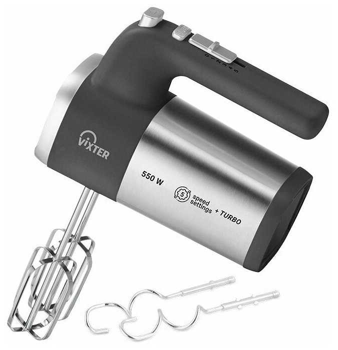 Миксер ручной VIXTER VHM-5230 550Вт + набор мерных ложек фотография 2