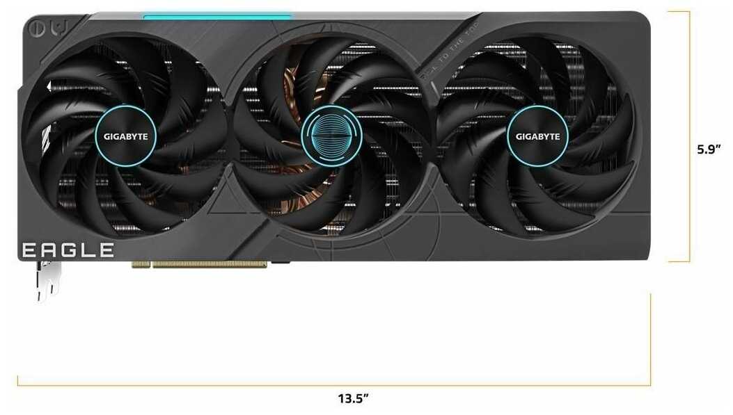 Видеокарта GIGABYTE GeForce RTX 4080 16GB EAGLE (GV-N4080EAGLE-16GD) фотография 3