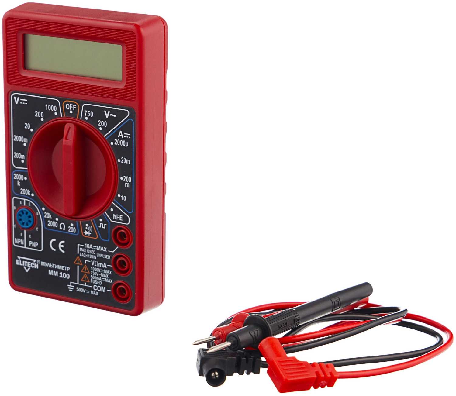 Мультиметр цифровой ELITECH ММ 100 фотография 3
