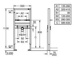 Рамная инсталляция Grohe Rapid SL 38554001 фотография 1