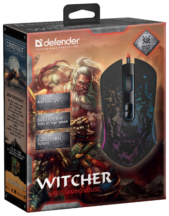Мышь Defender Witcher GM-990 RGB фотография 3