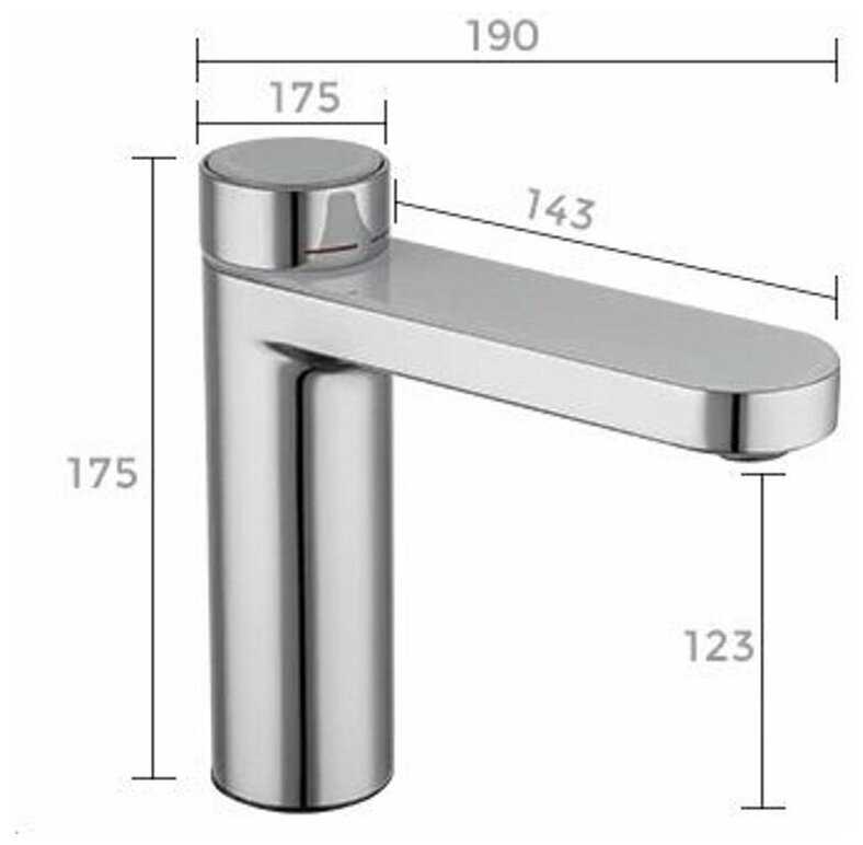 Смеситель для раковины Gappo G1095-1 фотография 4