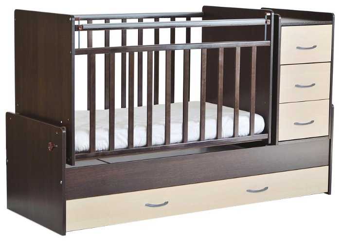 Кроватка СКВ-Компани 53403х (трансформер), трансформер, поперечный маятник фотография 4
