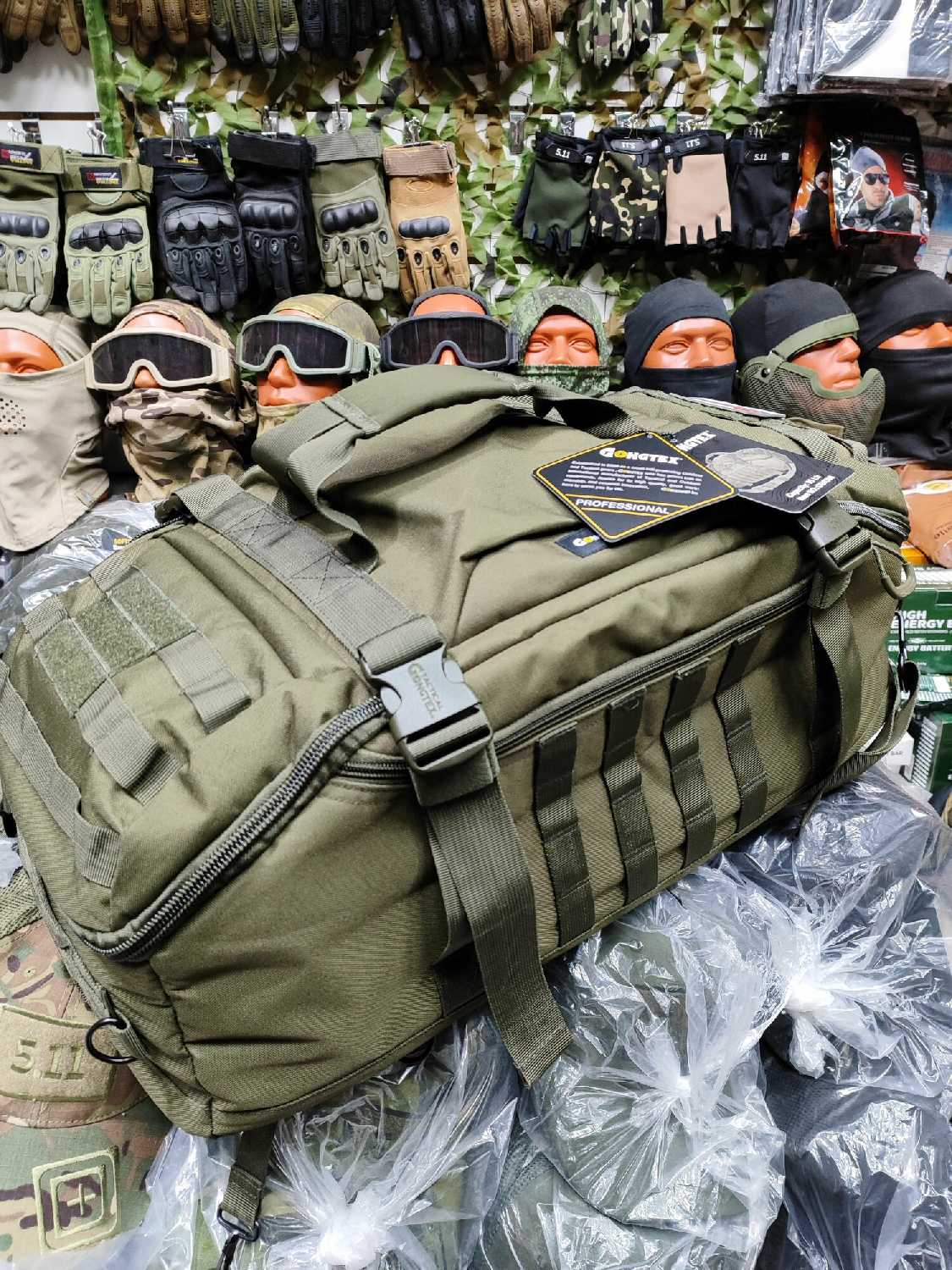 Тактический рюкзак Gongtex Tactical 55 литров фотография 12