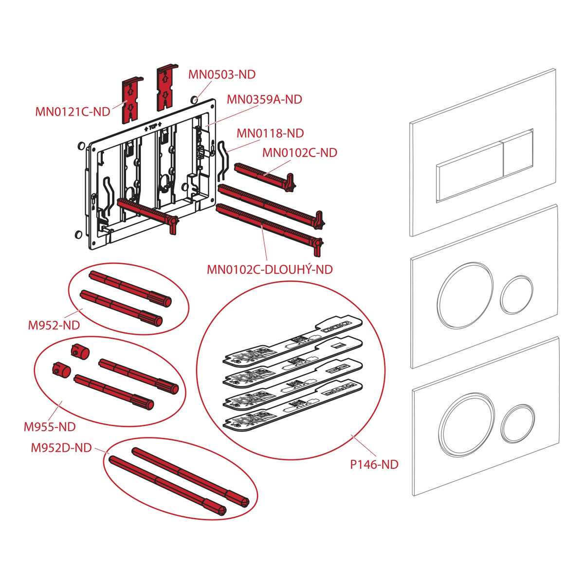 Кнопка смыва Alcadrain M572 фотография 3