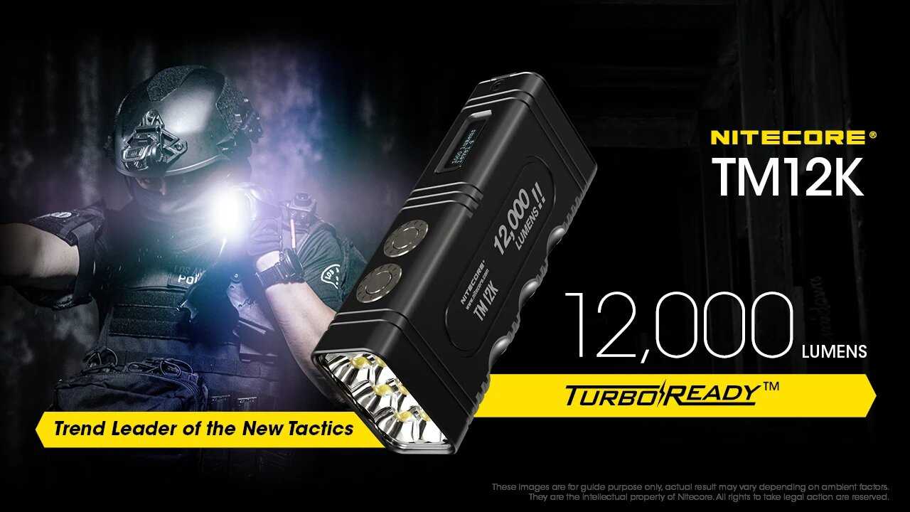 Водонепроницаемый фонарик NITECORE TM12K фотография 21