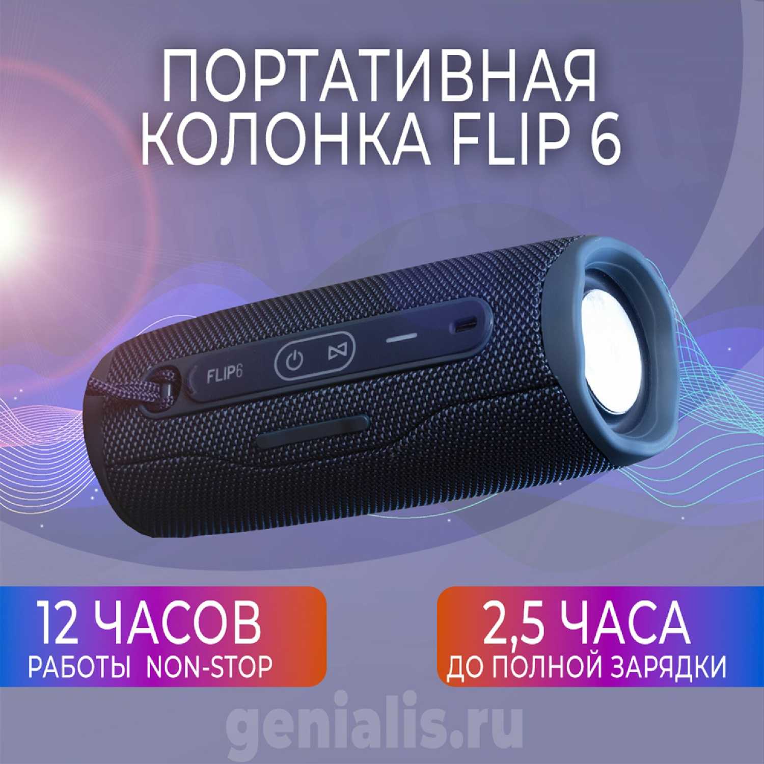 Беспроводная портативная акустическая система Flip 6