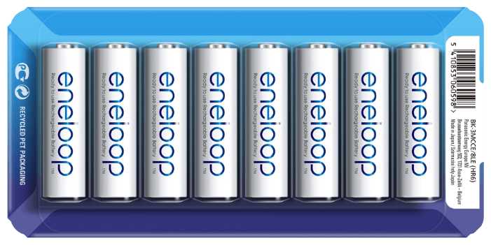 Аккумулятор Ni-Mh 1900 мА·ч 1.2 В Panasonic eneloop AA фотография 1