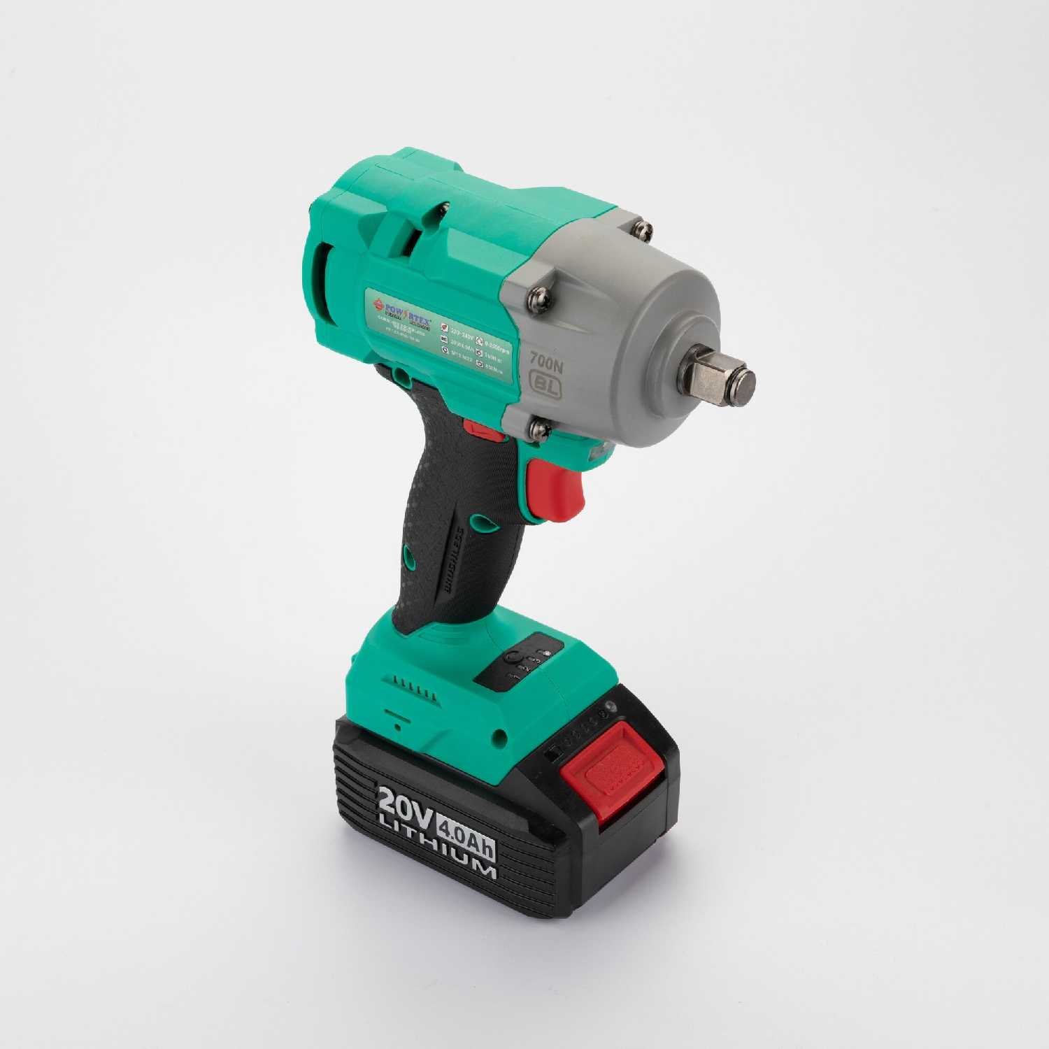 Гайковерт аккумуляторный Powertex Ударный гайковерт (Cordless Brushless Wrench) фотография 2