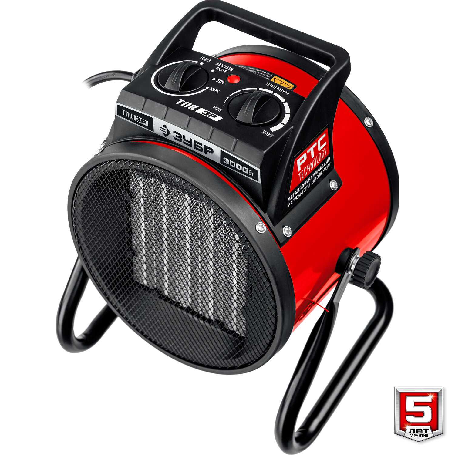 Электрическая тепловая пушка ЗУБР Тепловая пушка (ТПК-3Р) фотография 14