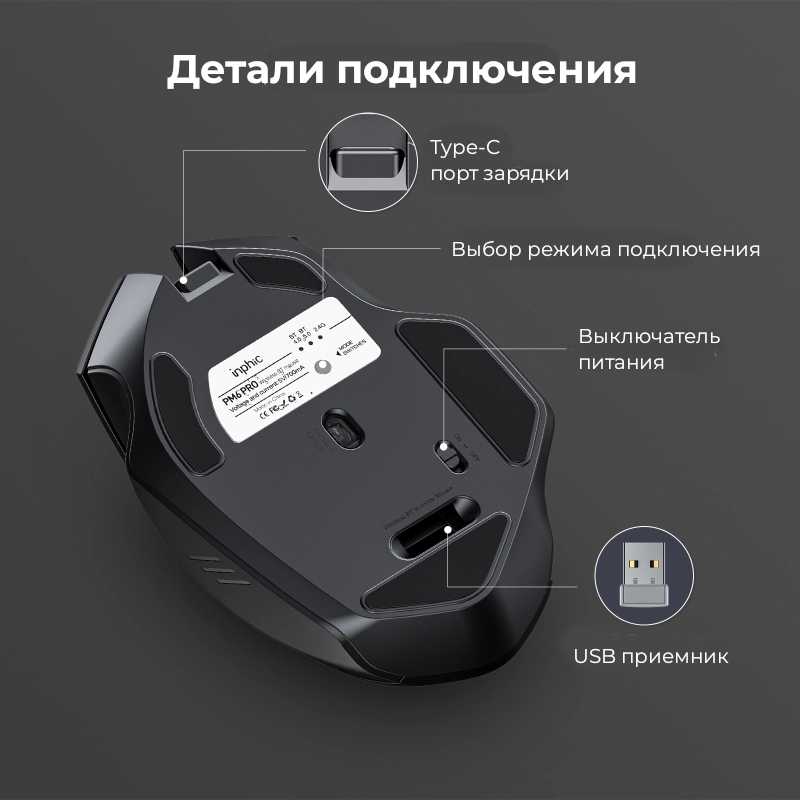 Беспроводная оптическая мышь Inphic A1 фотография 5