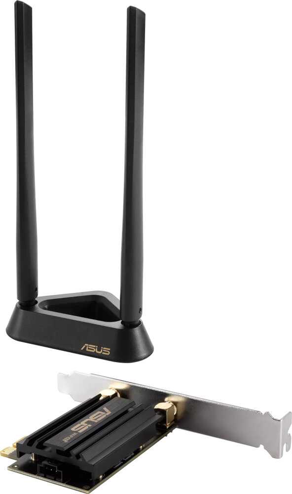 Адаптер ASUS PCE-AXE59BT WI-FI 802.11ax, 2402 + 574Mbps, PCI-E Adapter, 2 antenna (PCE-AXE59BT) фотография 5