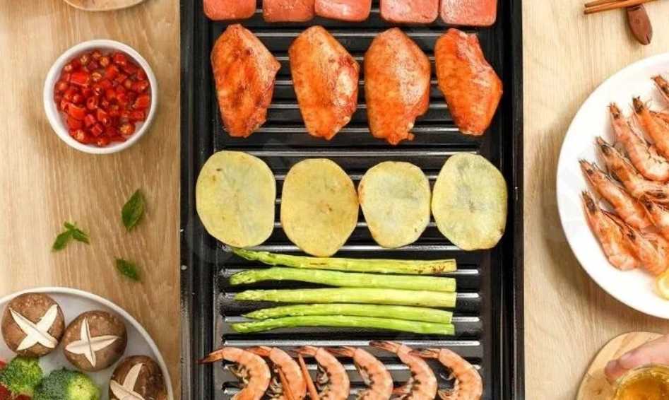 Электрический гриль BARBECUE AT HOME многофункциональная печь [2 в 1] фотография 5