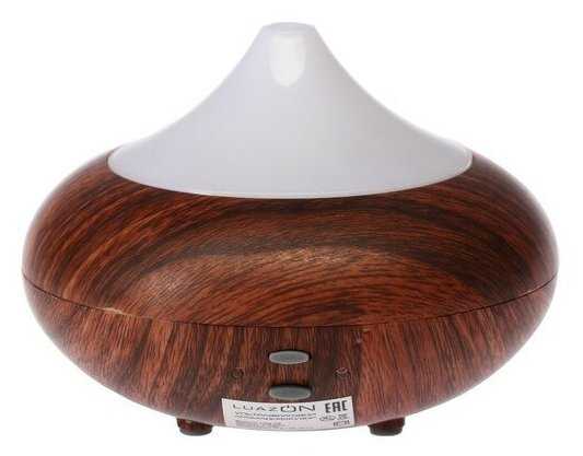 Аромадиффузор LuazON LHU-10, ультразвуковой, 210 мл, 2 режима, подсветка, цвет тёмное дерево