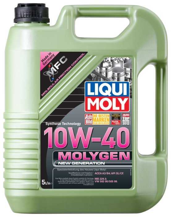 Синтетическое моторное масло LIQUI MOLY Molygen New Generation 10W-40 фотография 11