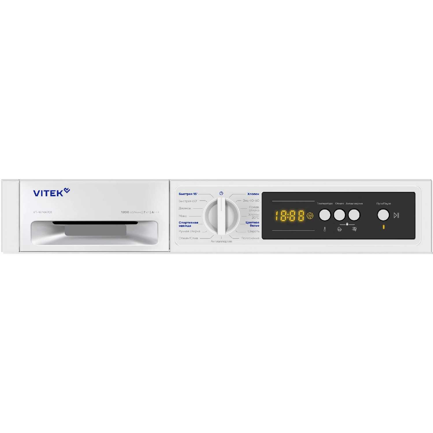 Встраиваемая стиральная машина VITEK VT-WMA701 фотография 9