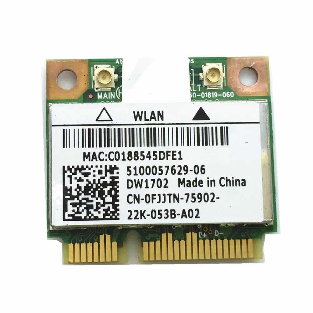 Wi-Fi Mini PCI-E Адаптер Qualcomm Atheros AR5B195, 2.4 ГГц, 150 Мбит/сек, Bluetooth 3.0 фотография 1