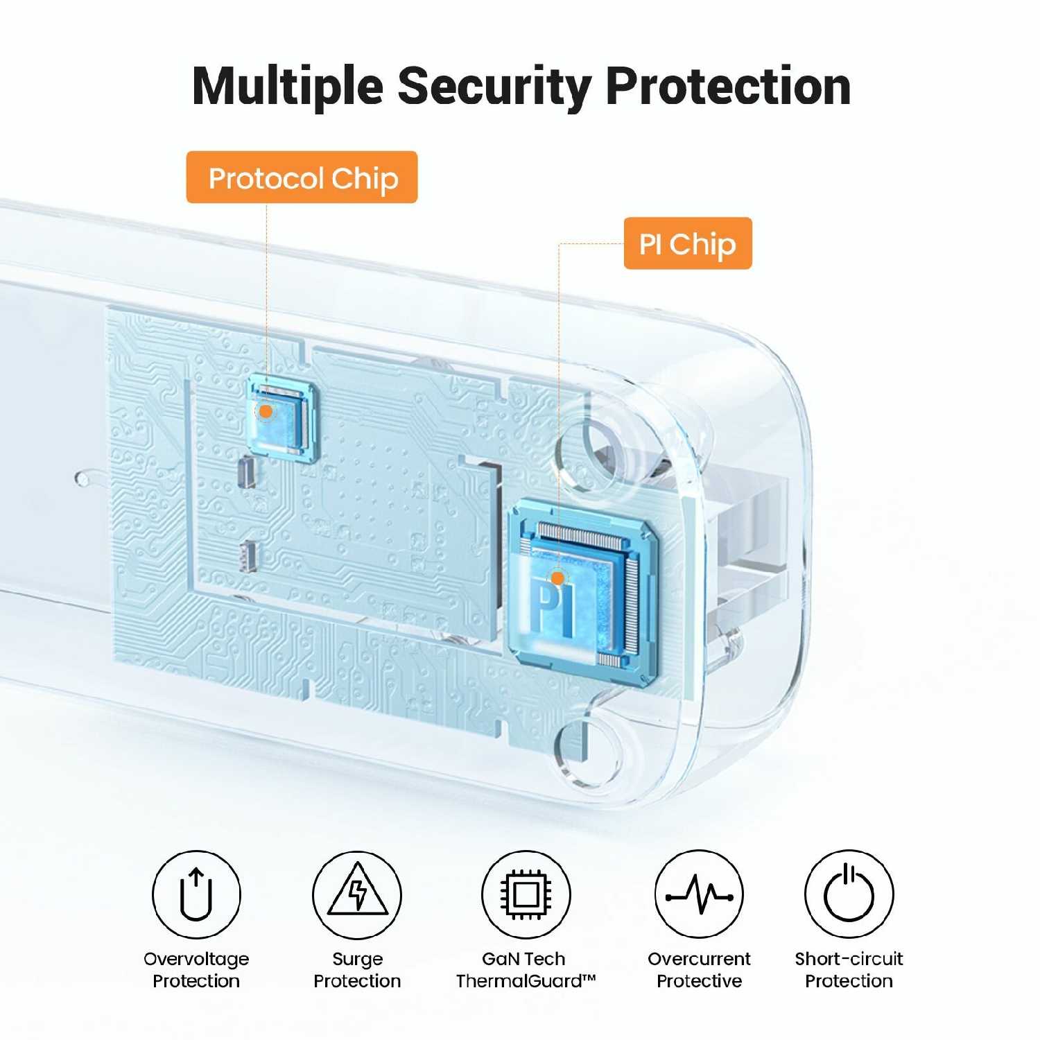 Сетевой фильтр UGREEN CD286 [30W, 3 гнезда, с кнопкой, 25357] фотография 6