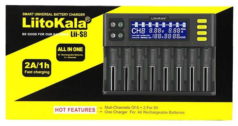 Зарядное устройство LiitoKala Lii-S8 фотография 1