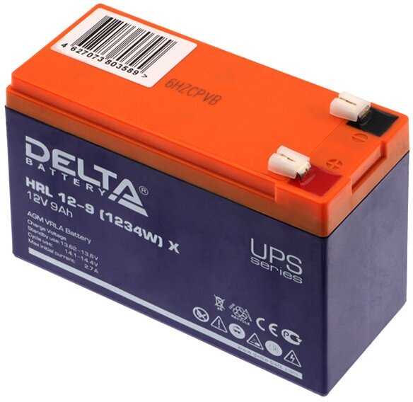 Аккумуляторная батарея DELTA Battery HRL 12-9 (1234W) фотография 10